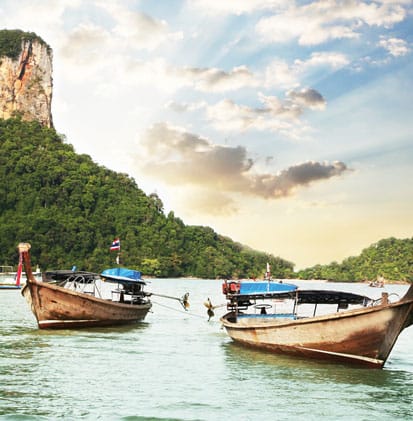 Thailand Boote im Meer Thailand Boote im Meer